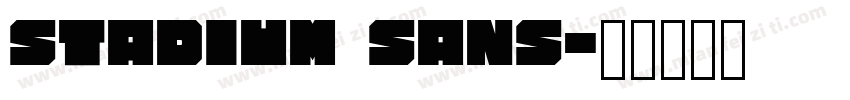 Stadium Sans字体转换